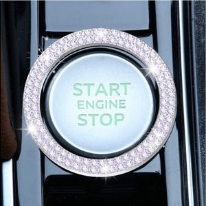 Rhinestone Car Engine Start Stop Decoration Ring